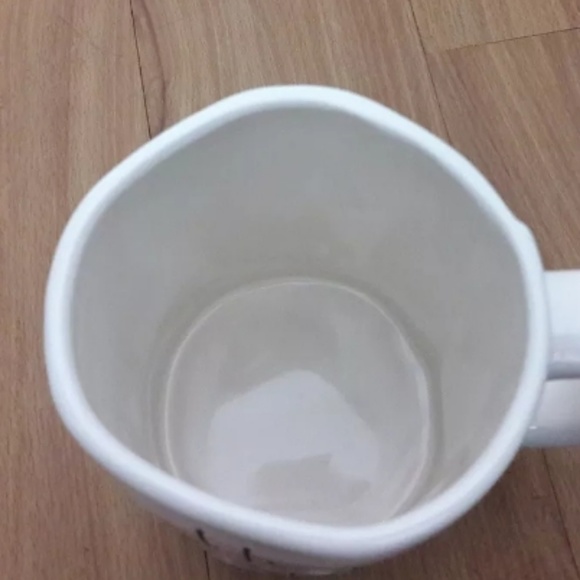 Rae Dunn "HOT MESS" Coffee Tea Mug Eggshell Black - Picture 2 of 5